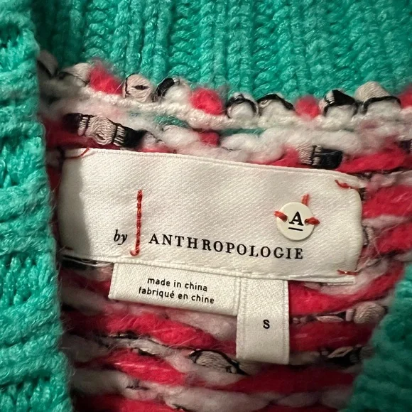 Anthropologie Ryan Fair Isle Patterned Women's Sweater - Picture 4 of 4